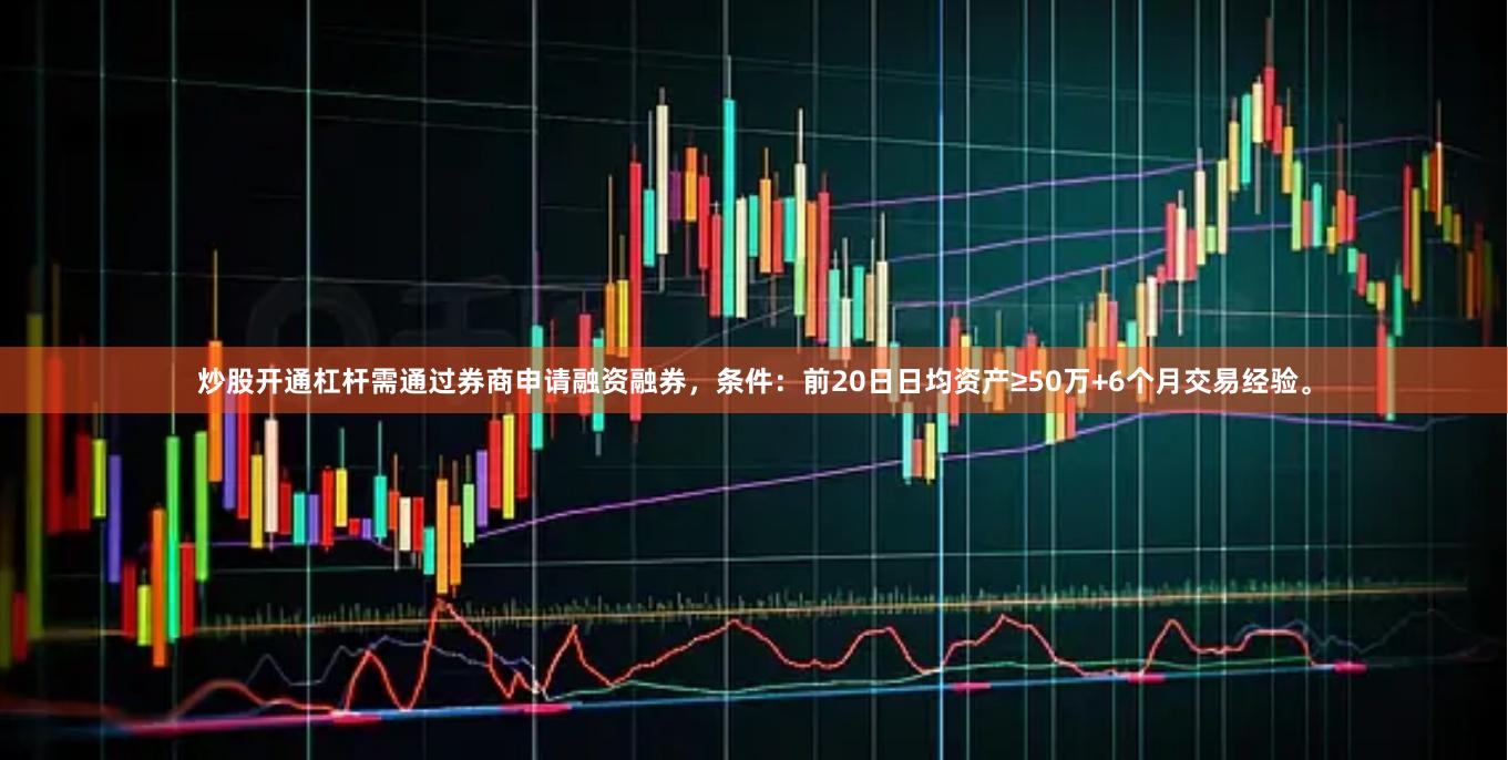炒股开通杠杆需通过券商申请融资融券，条件：前20日日均资产≥50万+6个月交易经验。